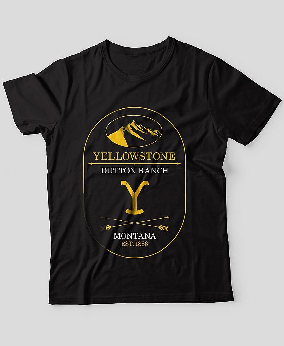 Camiseta Agro Brk Yellowstone Est 1886 com Algodão Premium