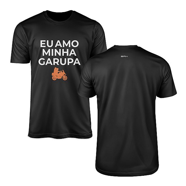 Camiseta Motociclismo Brk Amo Minha Garupa com Algodão Premium