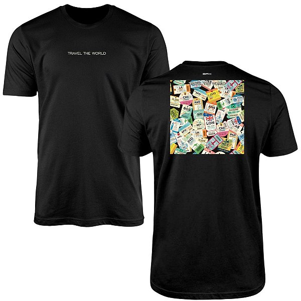 Camiseta Motociclismo Brk Travel World com Algodão Premium