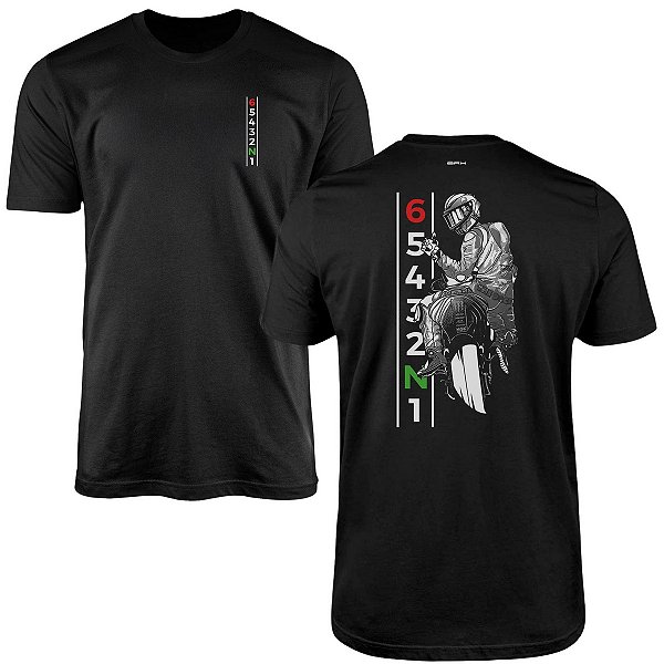 Camiseta Motociclismo Brk Valentino Rossi com Algodão Premium