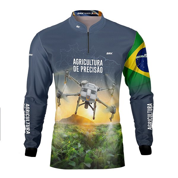 Camisa Agro Brk Drone T10 com Proteção Solar UV50+