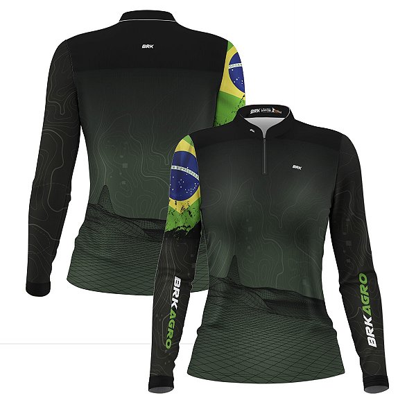 Camisa Agro Feminina Brk Topografia Hightech com Proteção Solar UV50+