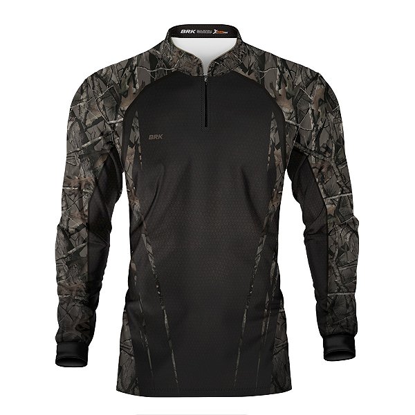 Camisa Agro Brk Camuflada Galhos com Proteção Solar UV50+