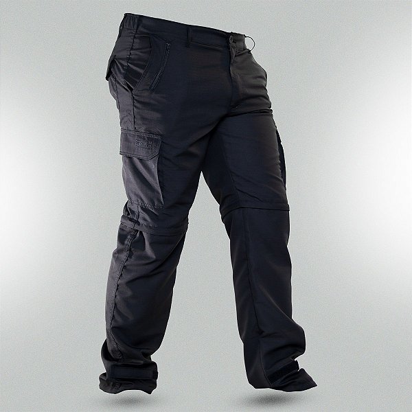 Calça Tática Brk Black UV35+ (Vira Bermuda)