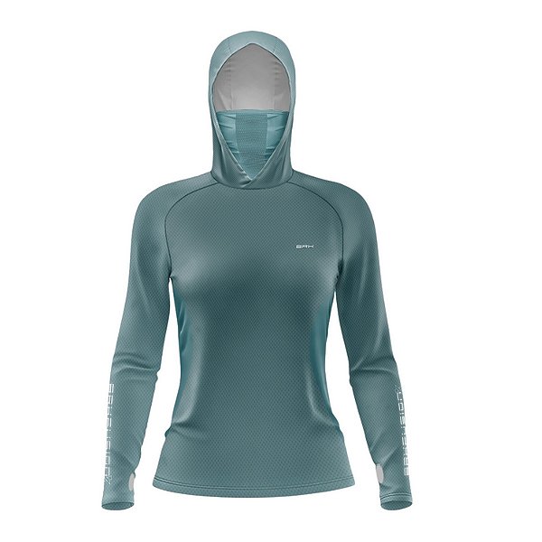 Camisa FusionX Feminina Brk Clean Azul e Proteção Solar UV50+
