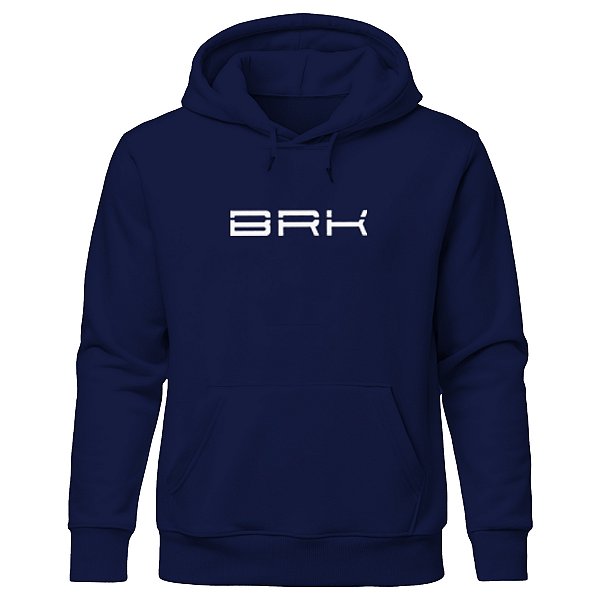 Moletom com Capuz Unissex Brk Max Azul Marinho