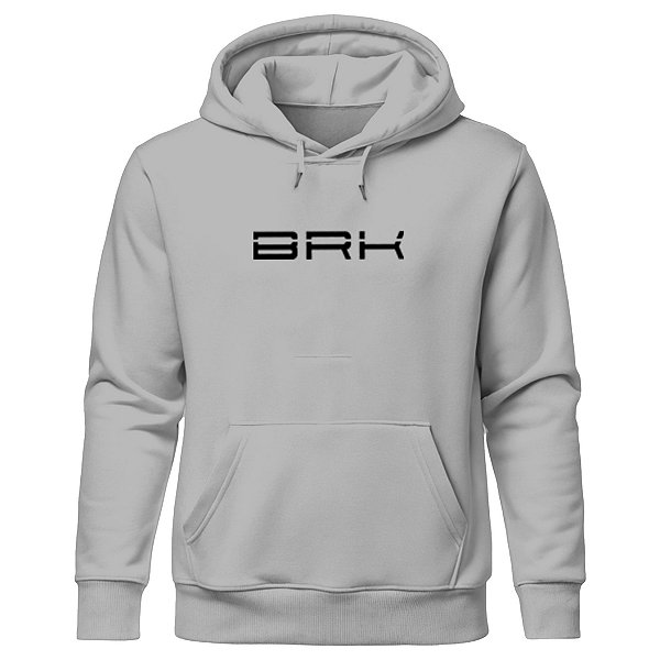 Moletom com Capuz Unissex Brk Max Cinza