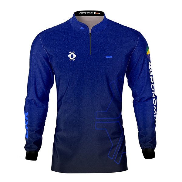 Camisa Agro Brk Agronomia Azul com Proteção Solar UV50+