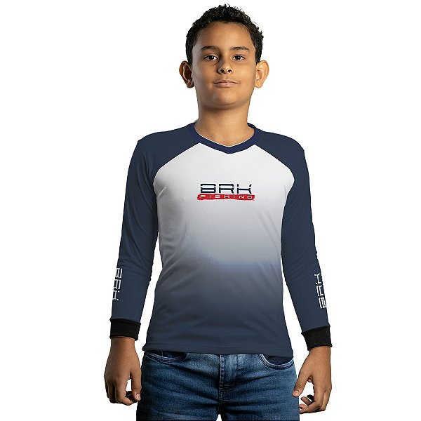 Camisa de Pesca Infantil Brk Tucunaré Born to Fish com Proteção UV50+