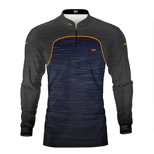 Camisa Brk Mescla Azul Chumbo com Proteção Solar UV50+
