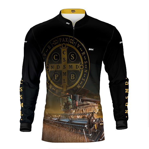 Camisa Agro Brk São Bento e Colheitadeira com Proteção UV50+