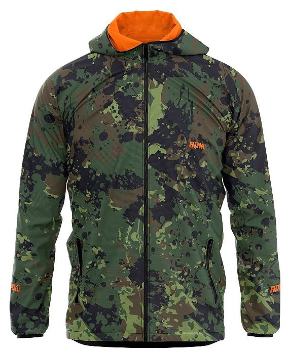 Jaqueta Corta Vento Brk Militar Camo Repelente à Agua com UV50+
