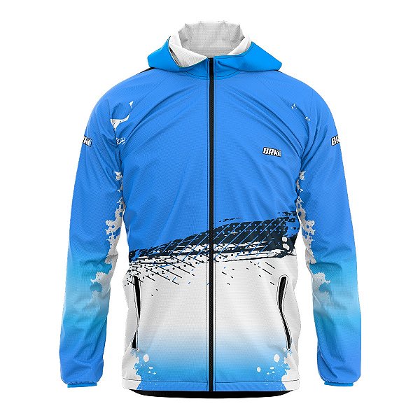 Jaqueta Corta Vento Brk Blue Waves Repelente à Àgua com UV50+