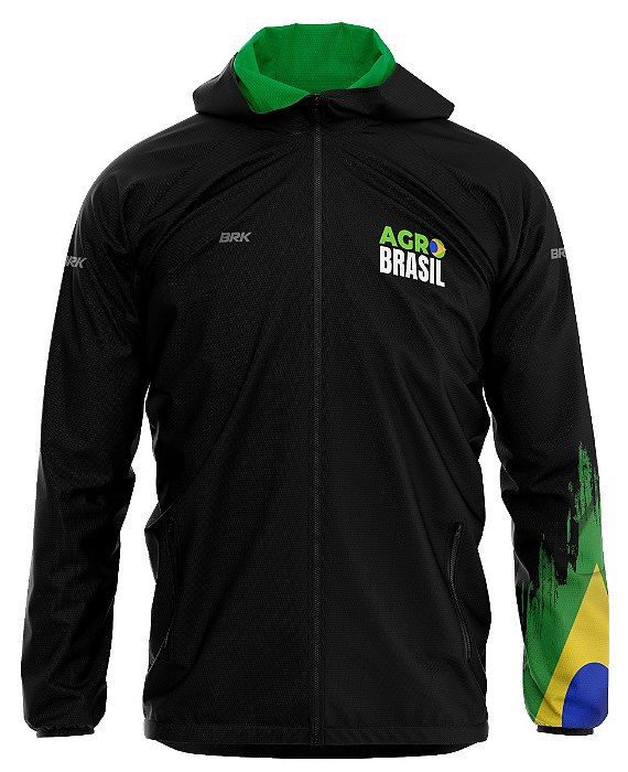 Jaqueta Corta Vento Brk Agro Brasil com UV50+