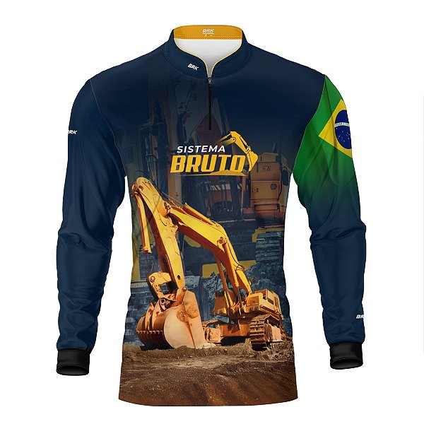 Camisa Máquina Pesada Brk Escavadeira com Proteção UV50+