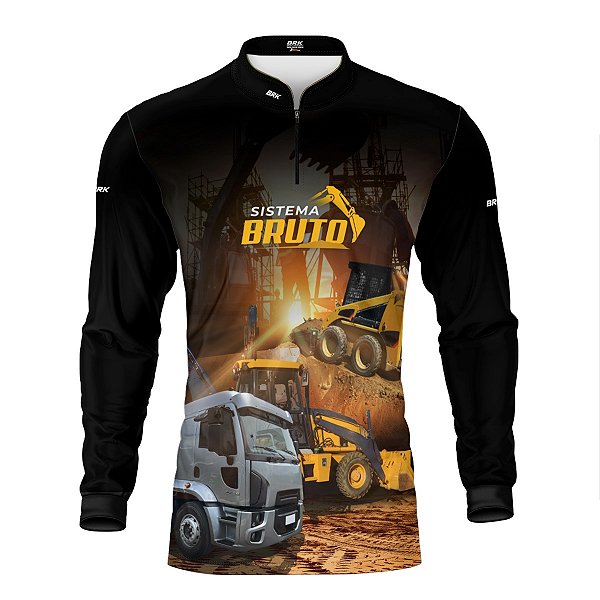 Camisa Máquina Pesada Brk Caminhão Basculante com Proteção UV50+