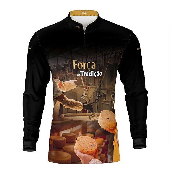 Camisa Agro Brk A Força da Tradição Produção de Queijo com Proteção UV50+