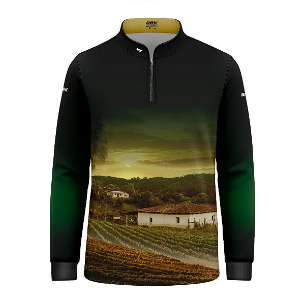 Camisa Agro Infantil Brk Fazenda com Proteção UV50+