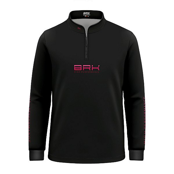 Camisa de Pesca Infantil Brk Pescador Patriota Preta Gradiente com Proteção UV50