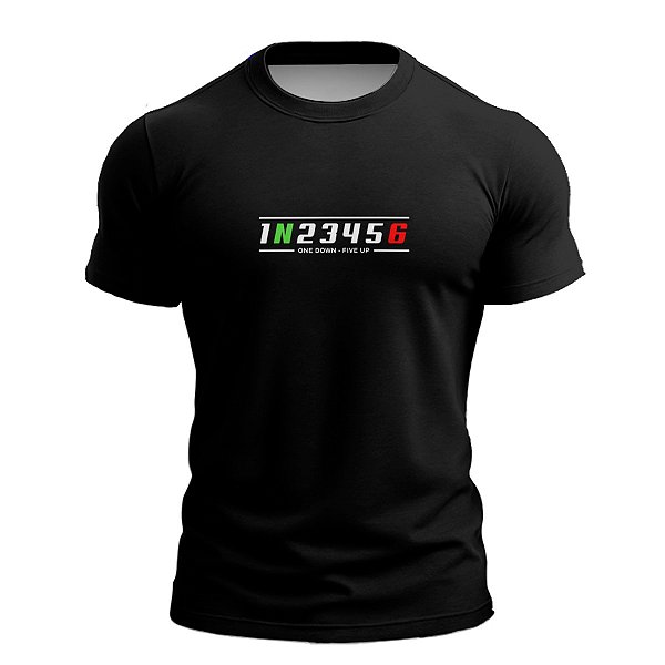 Camisa Manga Curta Brk Marcha 1 Pra Baixo 5 Pra Cima com Proteção UV50