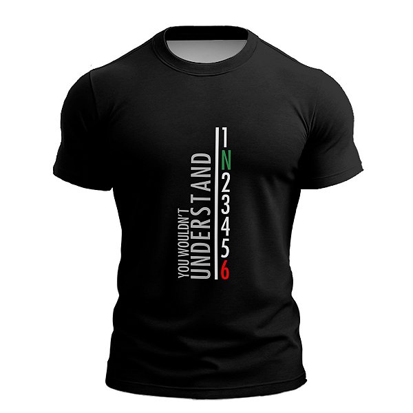 Camisa Manga Curta Brk Você Não Entenderia com Proteção UV50