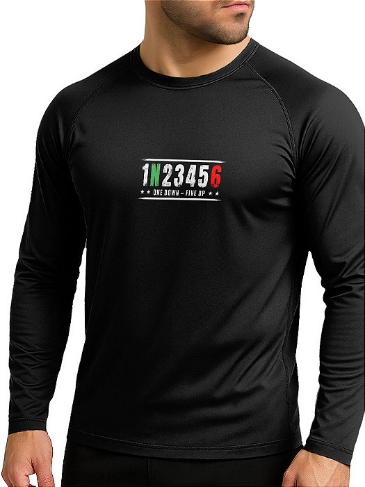 Camisa Segunda Pele Brk Marchas 1 Pra Baixo 5 Pra Cima com Proteção UV50