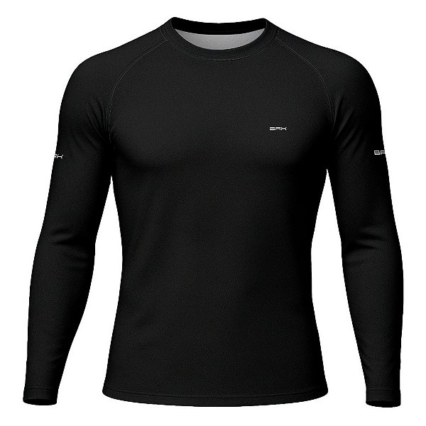 Camisa Segunda Pele Brk Clean Preta com Proteção UV50