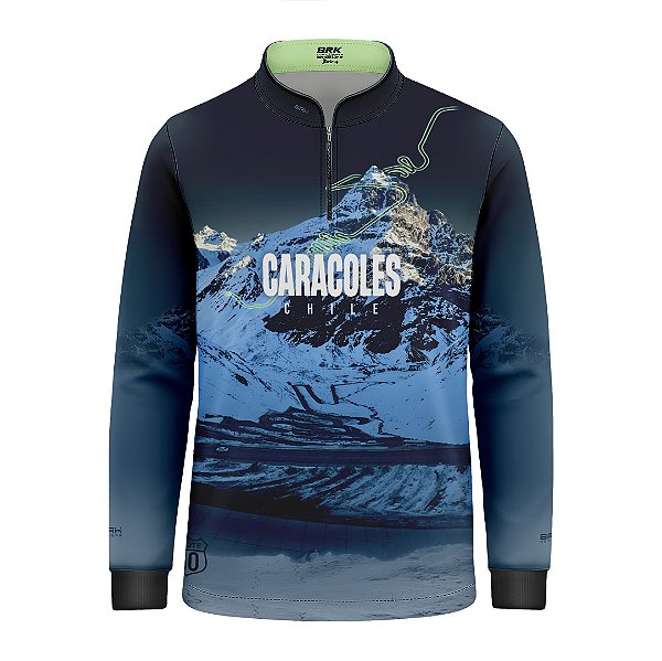 Camisa Infantil Brk Chile Estrada Los Caracoles 2 com Proteção UV50+