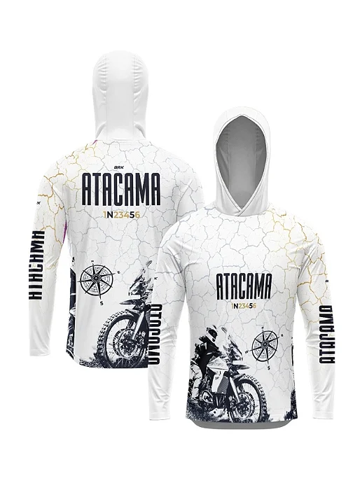 Camisa UV50 com Capuz Brk Atacama Branca