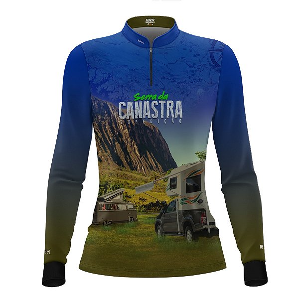 Camisa UV50 Feminina Brk Motorhome Serra da Canastra