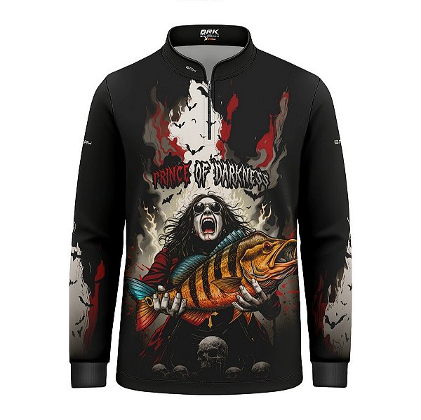 Camisa de Pesca Infantil Brk Ozzy Osbourne com Proteção UV50