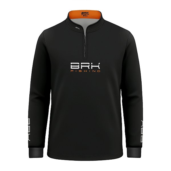 Camisa de Pesca Infantil Brk Halloween Esqueleto Pescador com Proteção UV50