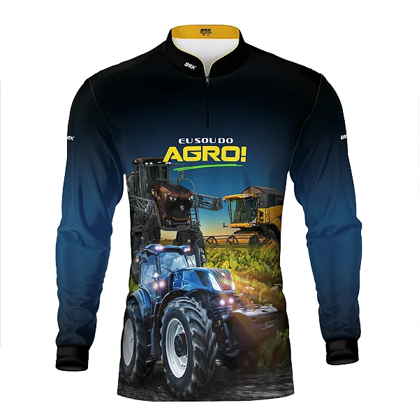 Camisa UV50 Agro Brk Eu sou do Agro Máquinas Agrícolas