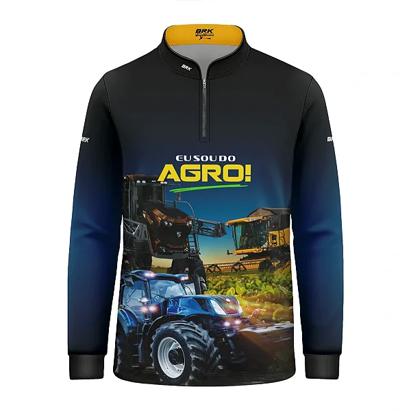Camisa UV50 Agro Infantil Brk Eu sou do Agro Máquinas Agrícolas