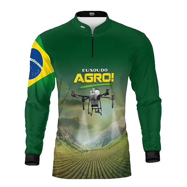 Camisa UV50 Agro Brk Eu Sou do Agro Drone