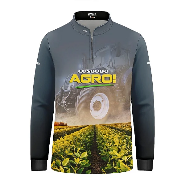 Camisa UV50 Agro Infantil Brk Eu sou do Agro Trator e Plantação