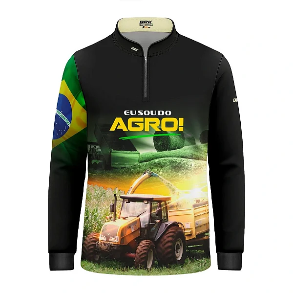 Camisa UV50 Agro Infantil Brk Eu sou do Agro Silagem