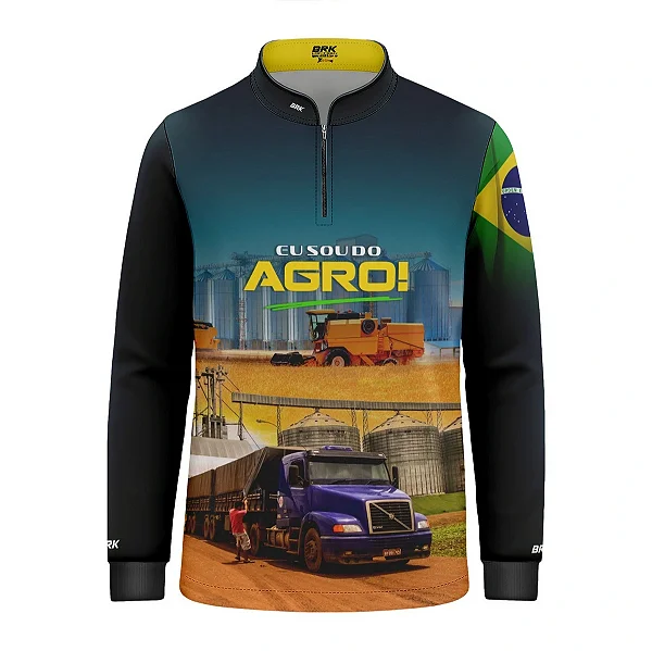 Camisa UV50 Agro Infantil Brk Eu Sou do Agro Silo de Grão 2