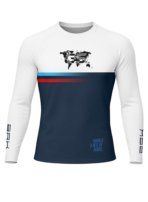 Camisa UV50 Segunda Pele Brk GS Make Life a Ride Mapa