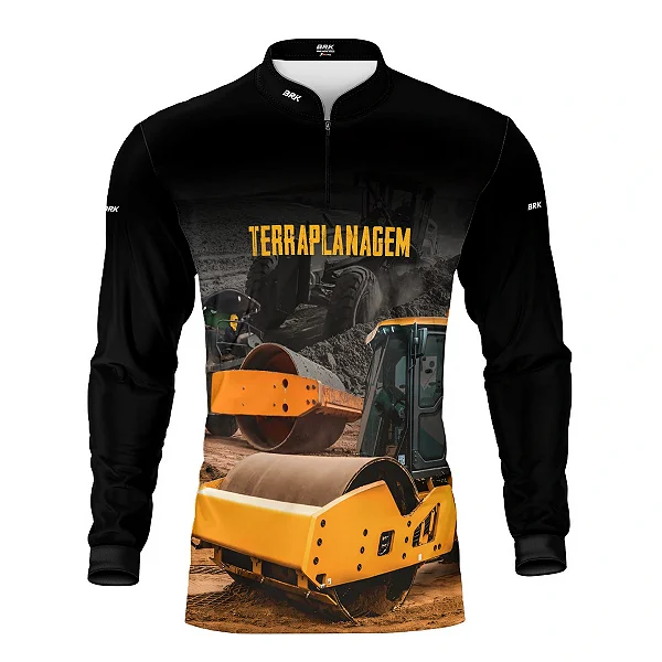 Camisa Agro Brk Terraplanagem Rolo Compactor com Proteção UV50