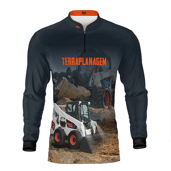 Camisa Agro Brk Terraplanagem BobCat com Proteção UV50