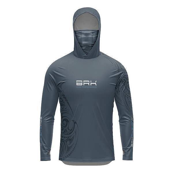 Camisa FusionX Maori Tribal Steel BRK com Proteção Solar UV50+