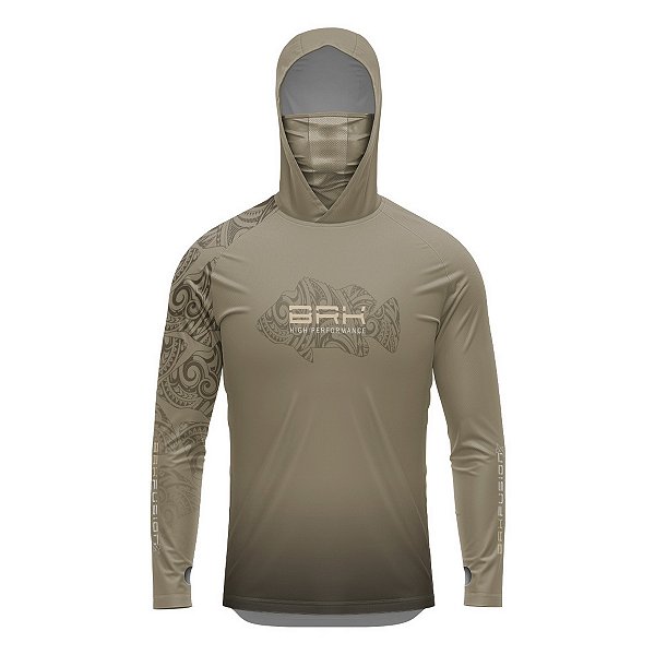 Camisa FusionX Maori Tucunaré Tribal BRK com Proteção Solar UV50+