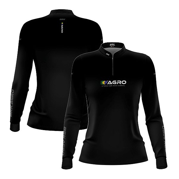 Camisa Agro Feminina Brk O Agro Não Para com Proteção UV50