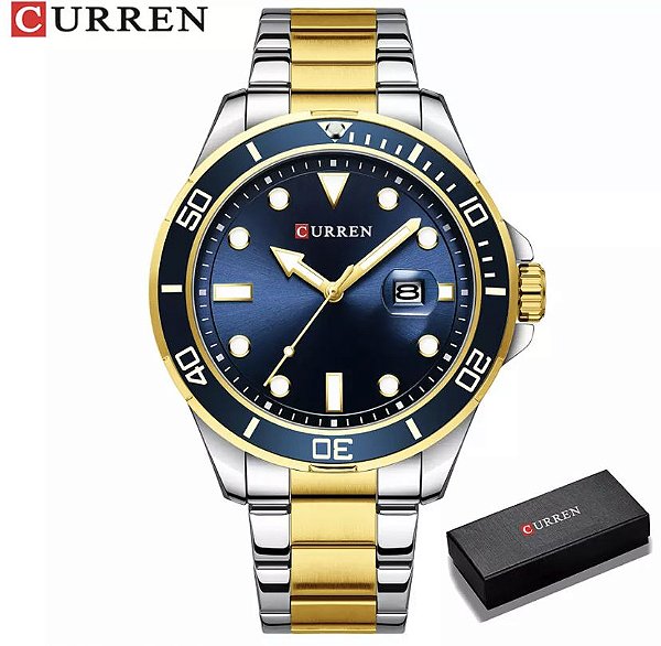 Relógio Curren 8388 Azul Masculino