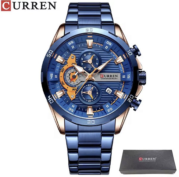 Relógio Curren 8402 Azul
