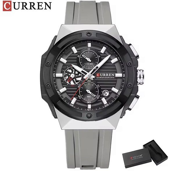 Relógio Curren 8462 Cinza