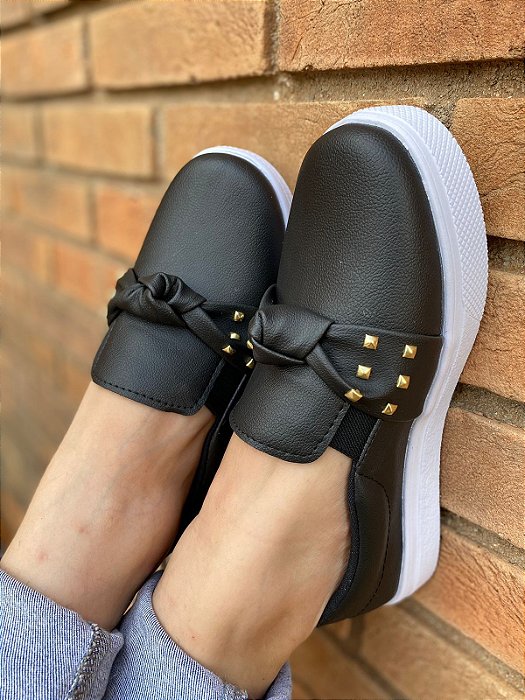 Tênis Slip On Nó Spike Preto