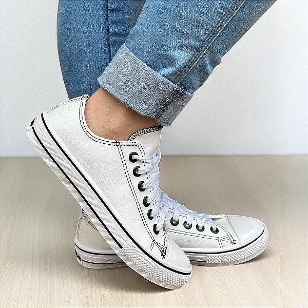 Tênis Star Premium Napa Branco/Preto