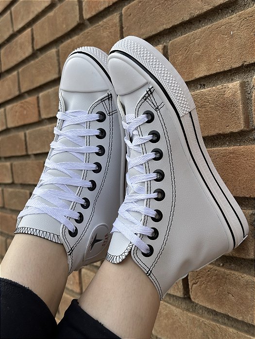 Tênis  Star PREMIUM CANO ALTO Branco Napa